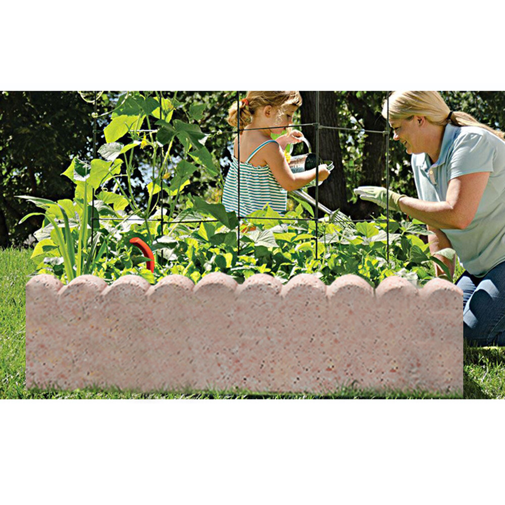 DIY Garden Fence Concrete Mold for Pathways, Sidewalks & Edging
