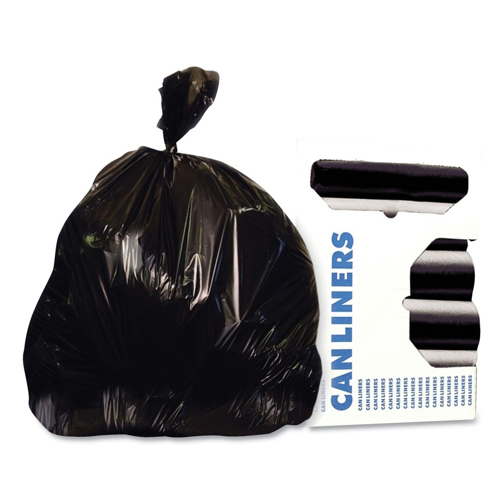 Heritage X8647AK 56 gal. 1.5 mil 43" x 47" Can Liners - Black (100/CT) New