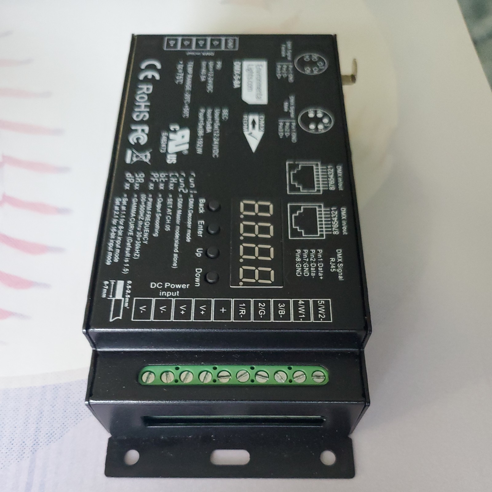 StudioPro 5 Channel DMX Digital Decoder - 8A per Channel