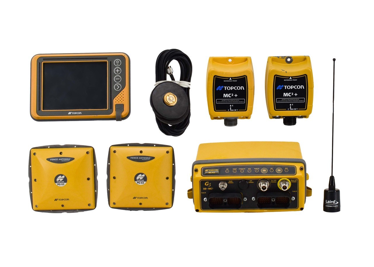 Topcon 3D-MC GRADEMAX Mastless Dual Antenna UHF II GPS Dozer Machine Control Kit