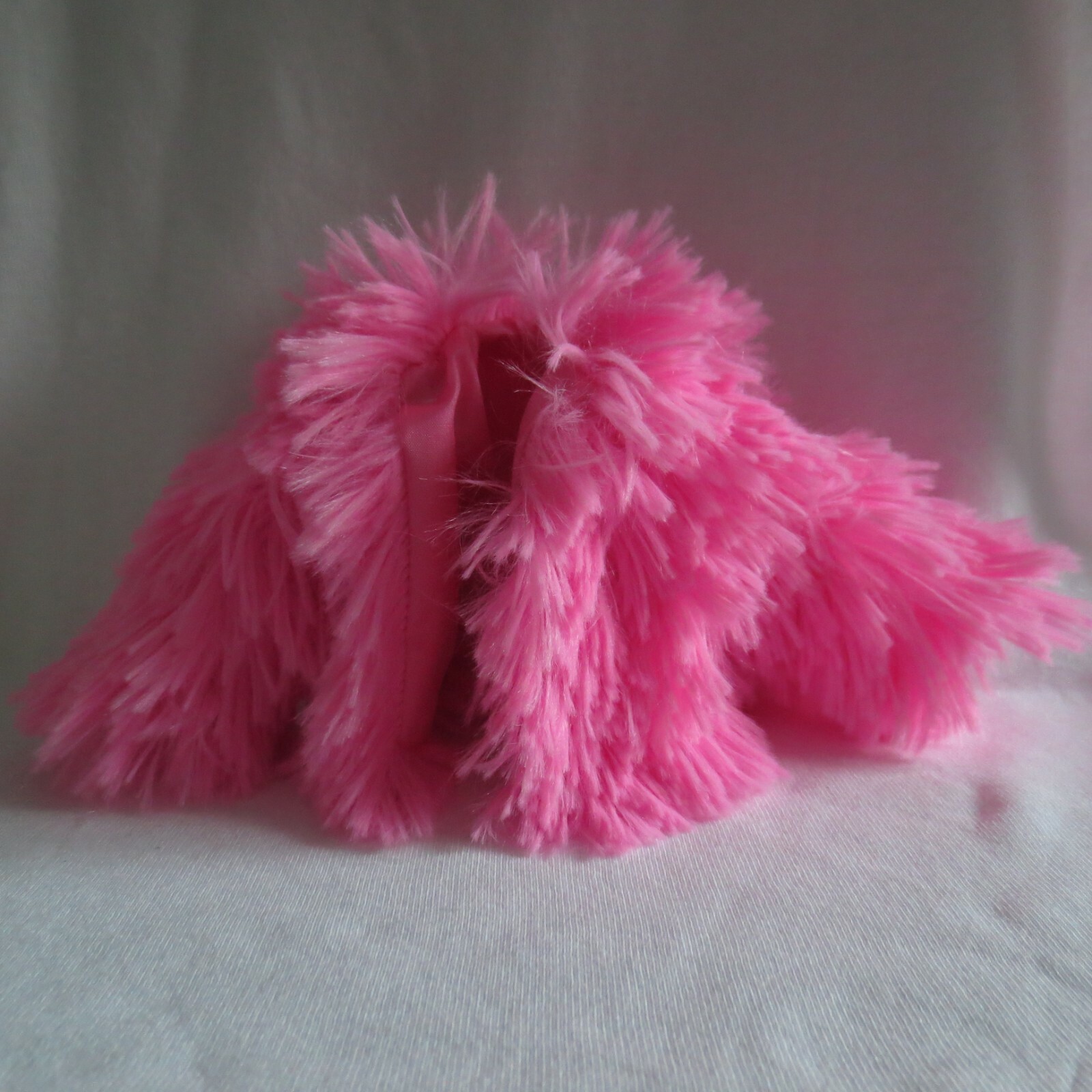 NEW! 2020 Barbie Extra Doll Pink Furry Shag Faux Fur Coat Jacket ~ Clothing