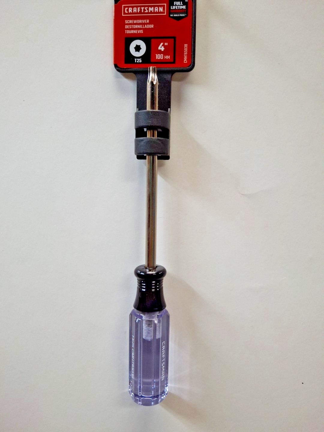 New CRAFTSMAN Torx Screwdriver, T25, Black, CMHT65038,