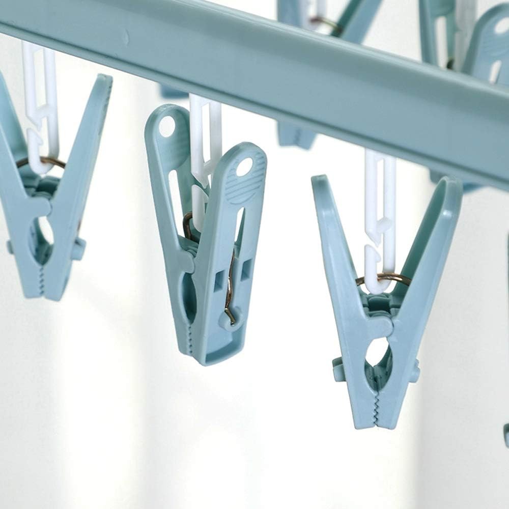 Clip drying rack hanger for clothes and laundry