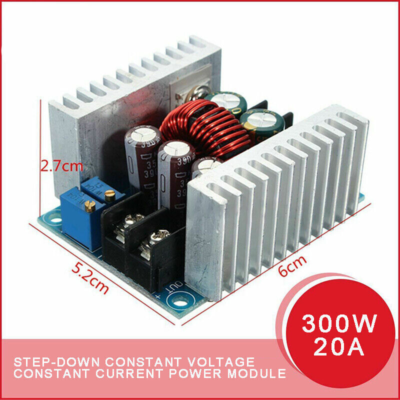 DC 300W 20A Constant Current CC CV Adjustable Converter Step-Down Voltage Buck