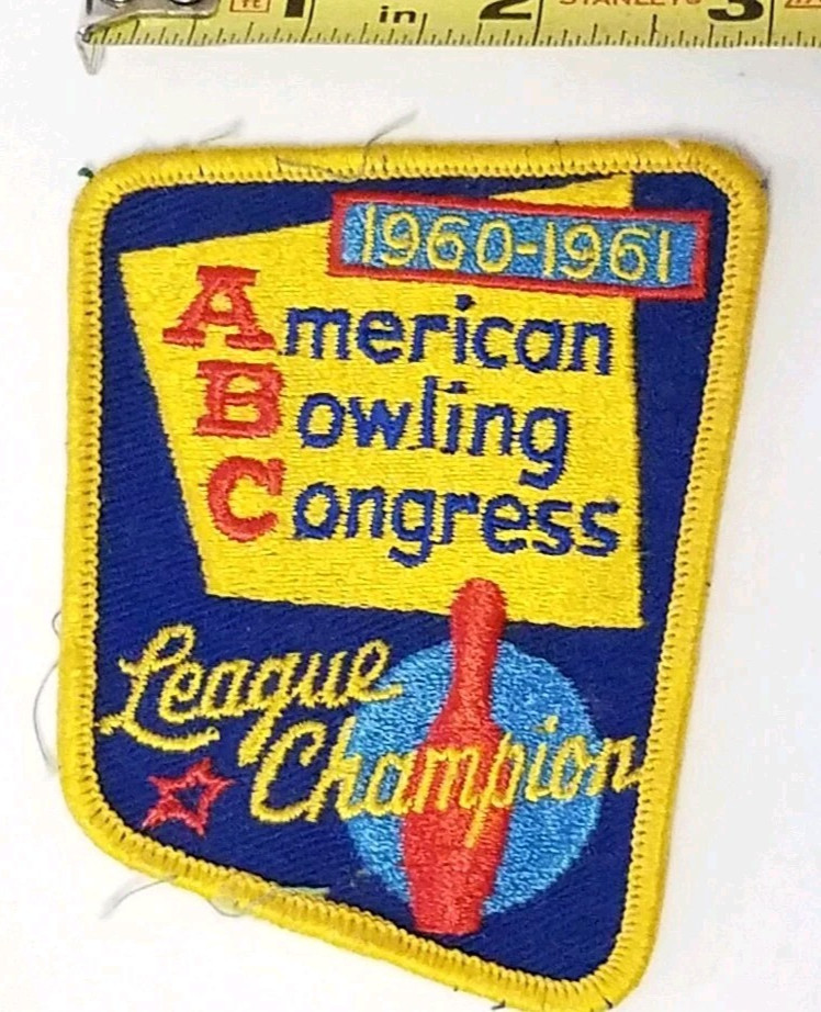 Vintage Bowling Patch ABC League Champion 1960-61