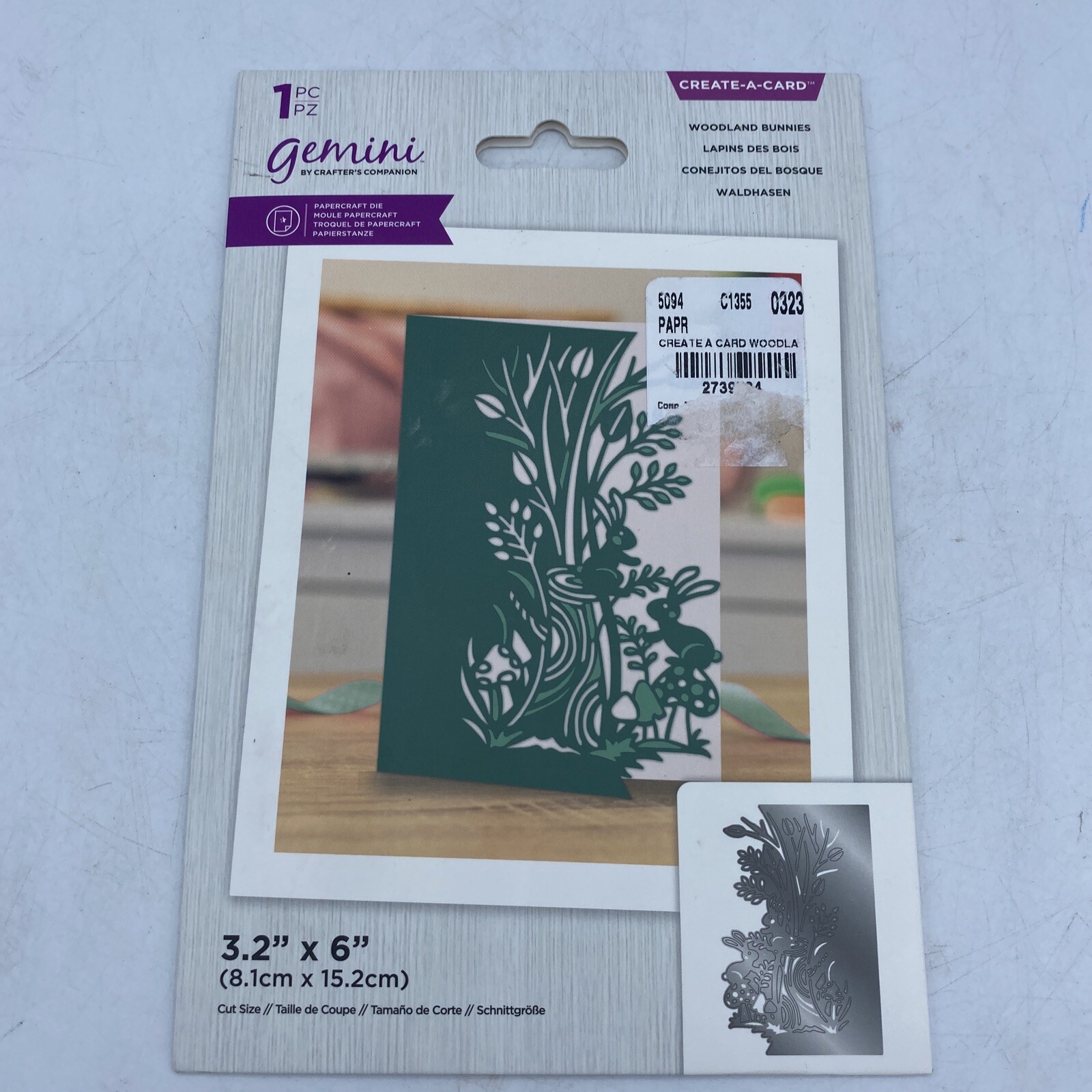 Crafters Companion Gemini - Create A Card-WOODLAND BUNNIES
