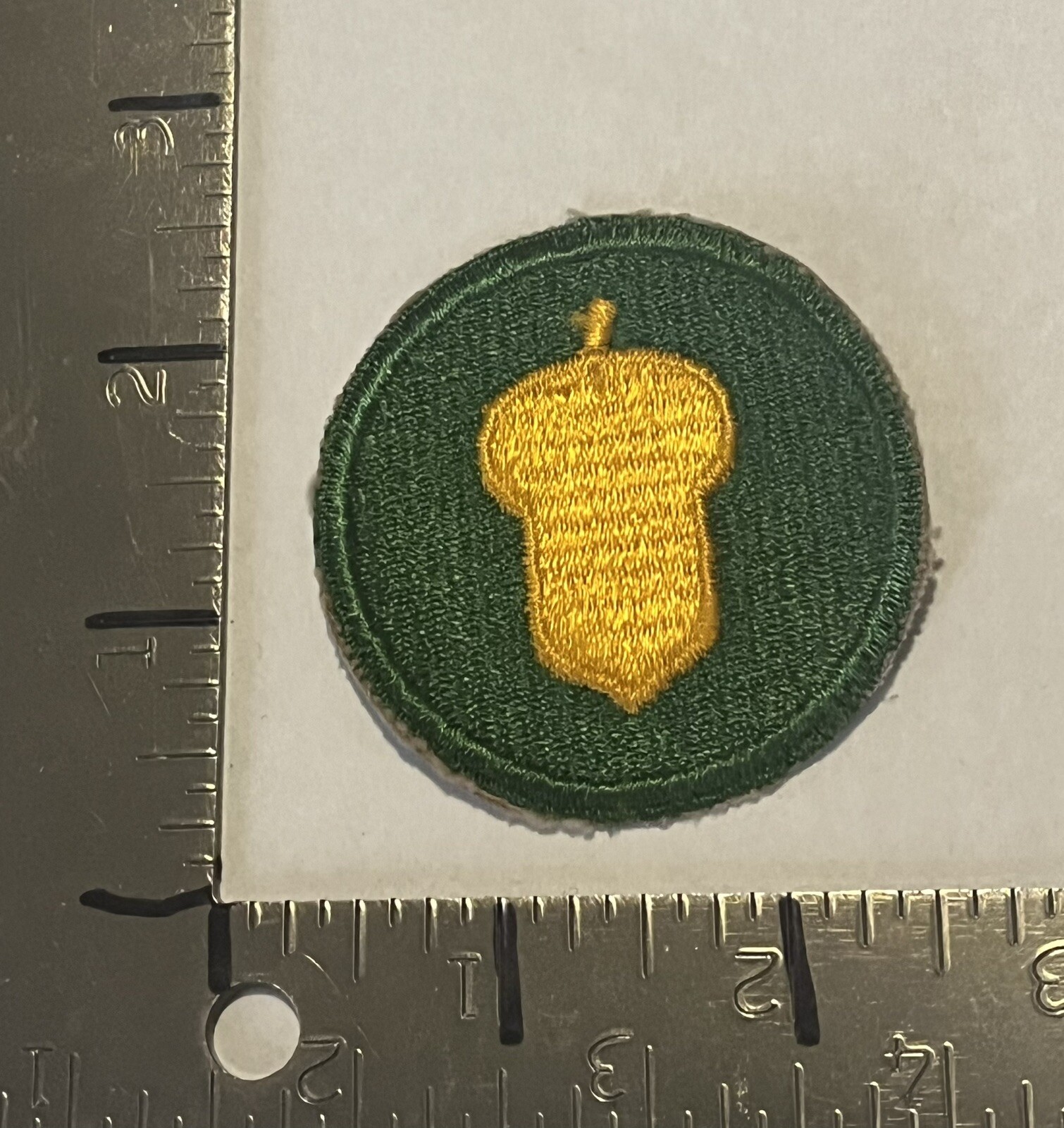 Army ww2 vintage original Patch  87th INFANTRY DIVISION cut edge id No Glow