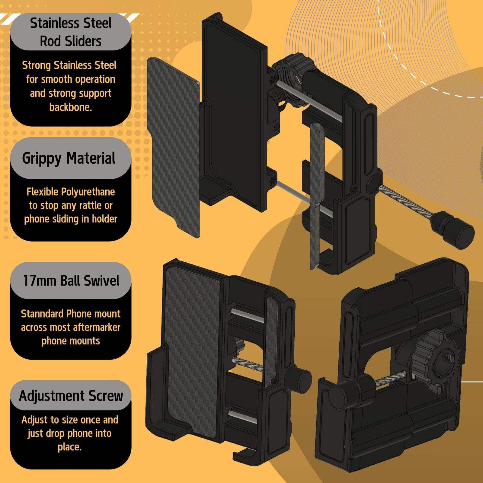 Phone Holder for Honda CRV 2012-2016