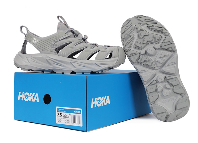 HOKA Hopara Men's Hiking Trail Running Shoes Training Sandals NWT 1123112-SLLR