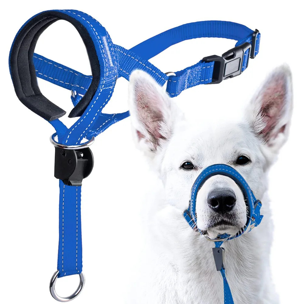 Traction Dog Mouth Cover Adjustable Anti-bite Anti-barking Dogs Muzzle Escape Pr