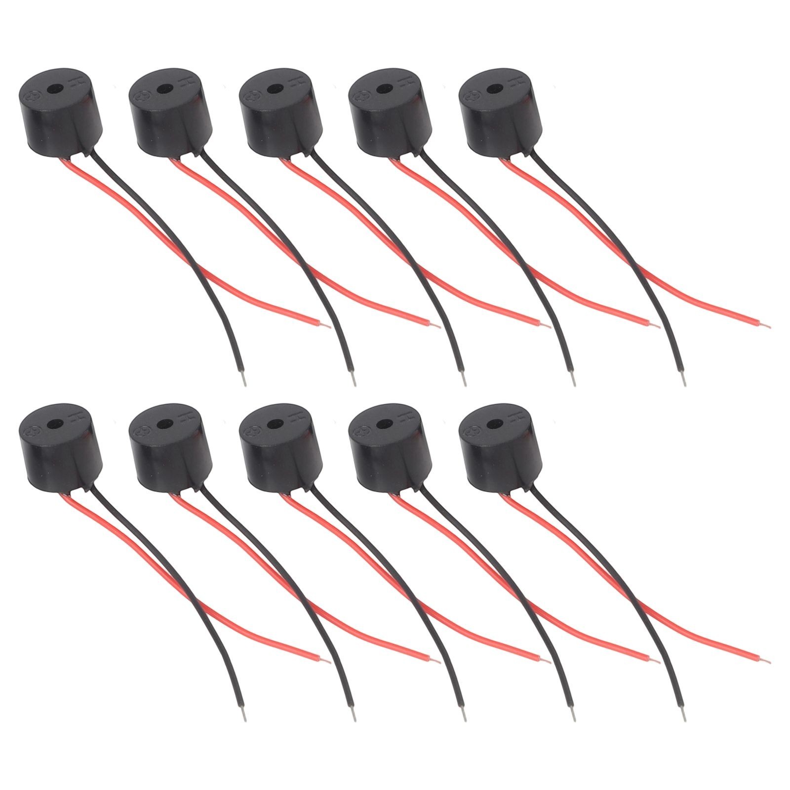 10Pcs Buzzer Active Piezo Electronic Wired Connector Beeper 12V