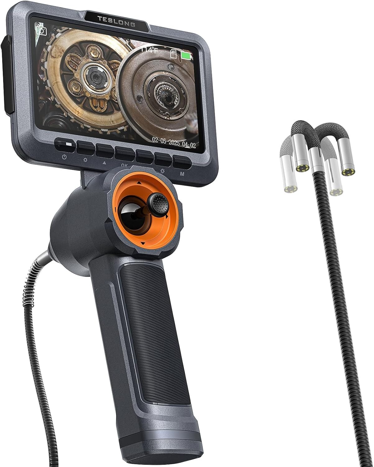 360° Joystick Articulation Borescope Inspection Camera Industrial Endoscope