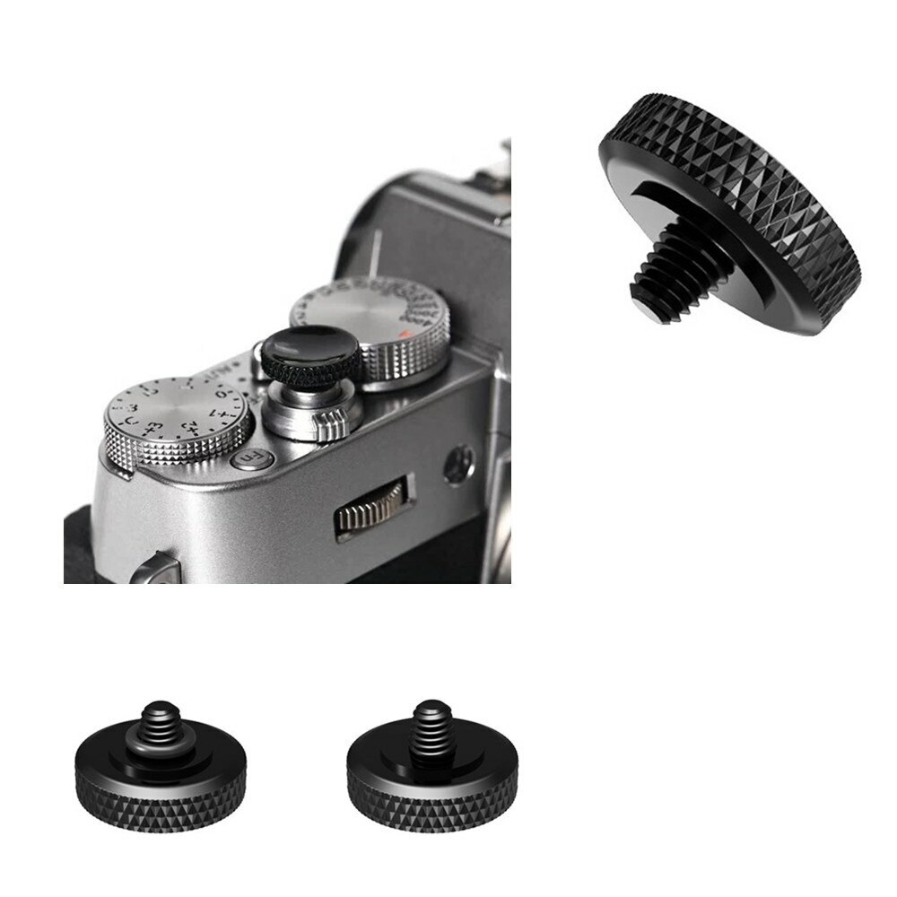 Brass Shutter Release Button With Rubber Ring for Fujifilm Leica Nikon Sony