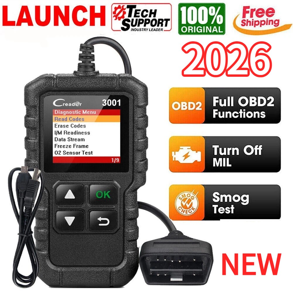 LAUNCH Creader 3001 OBD2 Scanner Engine Fault Code Reader Diagnostic Scan Tool