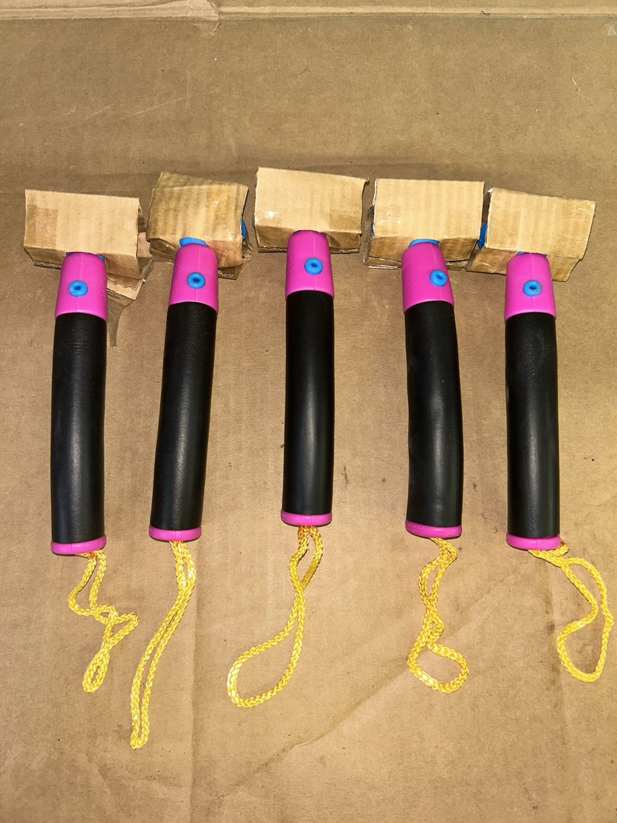 (5)Vintage 1987 COLECO Jamball Outdoor Action Game ‘Jam-Grips’ Replacement Parts