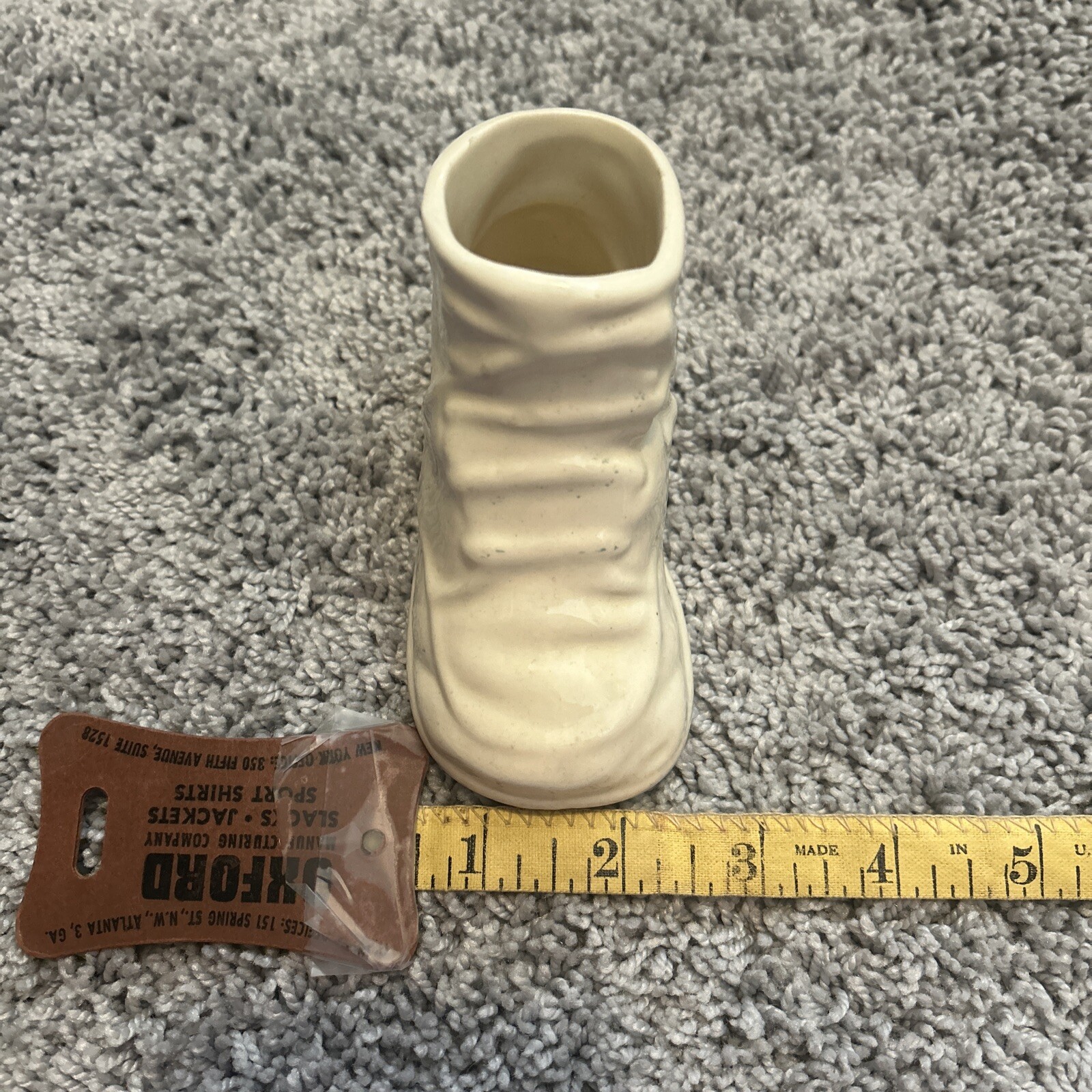 Vintage Baby Shoe Figurine Planter Nursery Baby Shower Decor, Shabby Chic