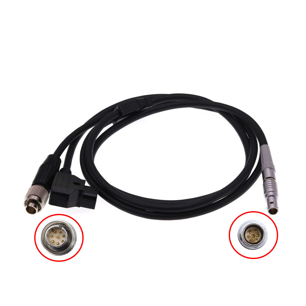 CAM 7 Pin to Hirose 8 Pin + D-Tap Cable for ARRI RIA-1 for K2.0047268