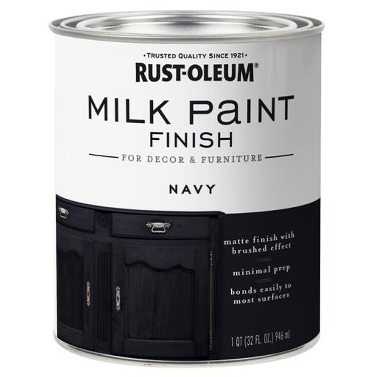 Rust-Oleum 331051 Milk Paint Finish NAVY qt