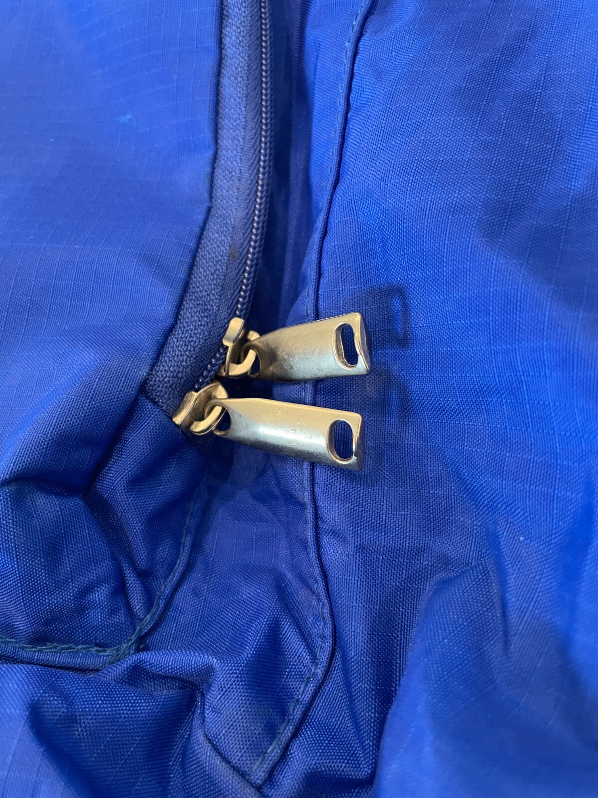 Blue Foldable Convertible Backpack/Pouch in One