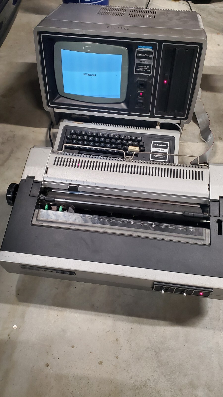 Vintage Tandy Radio Shack TRS-80 Vintage Package Printer Keyboard Very RARE!!