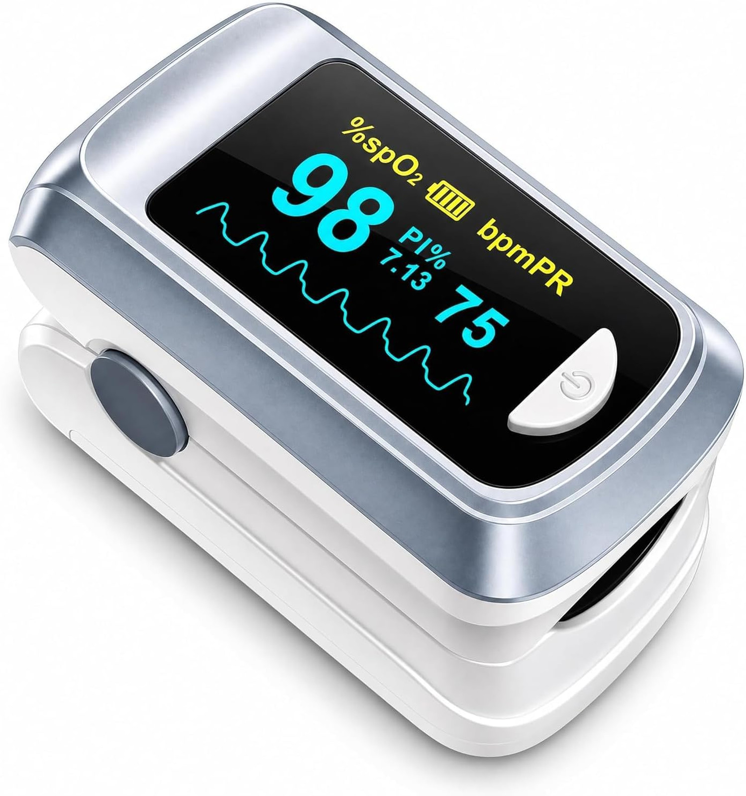 Fingertip Pulse Oximeter Blood Oxygen Saturation Monitor Heart Rate Spo2 Oxygen
