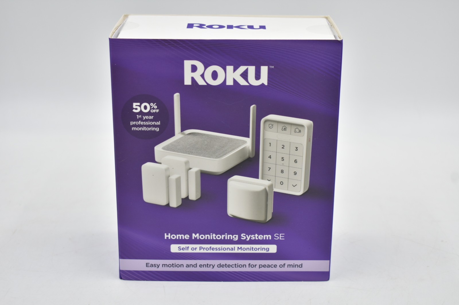 Roku Home Monitoring System SE - 2 Door Window Motion Sensors Keypad - SS1000R