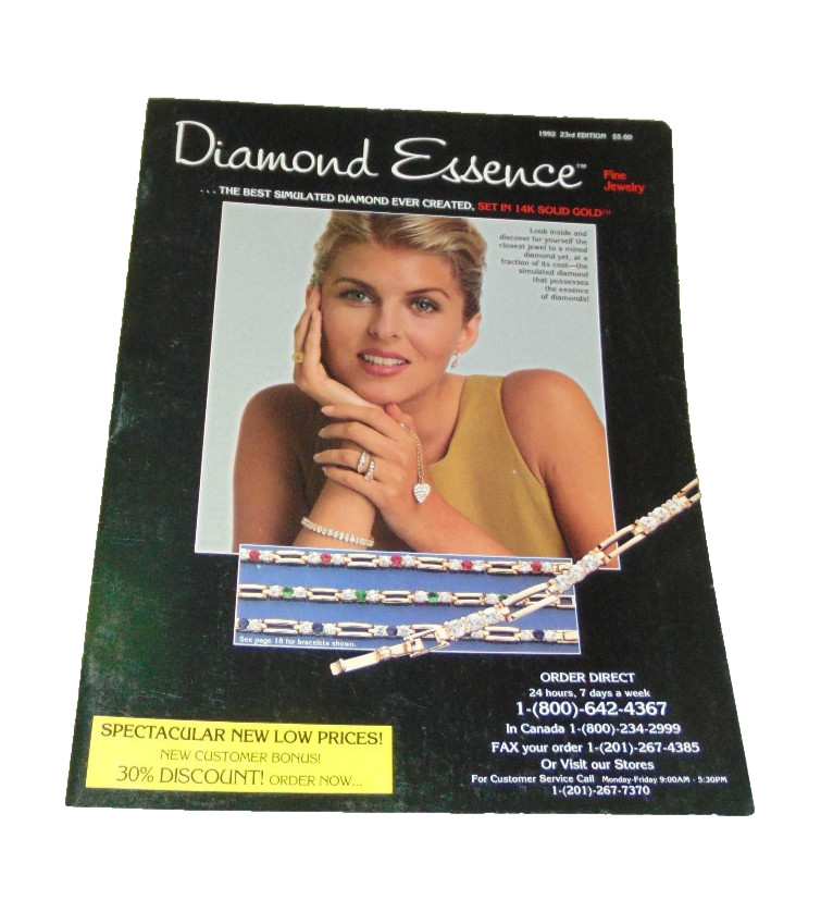 Diamond Essence Jewelry Catalog 1992 23rd Edition Simulated Diamond Catalog