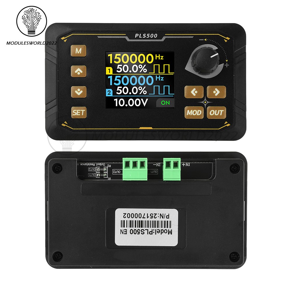 PLS500 Dual-Channel Pulse PWM Signal Generator Adjustable Programmable Dead zone