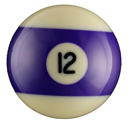 SRS #12 Replacement 2-1/4 Pool Ball (Striped Purple)