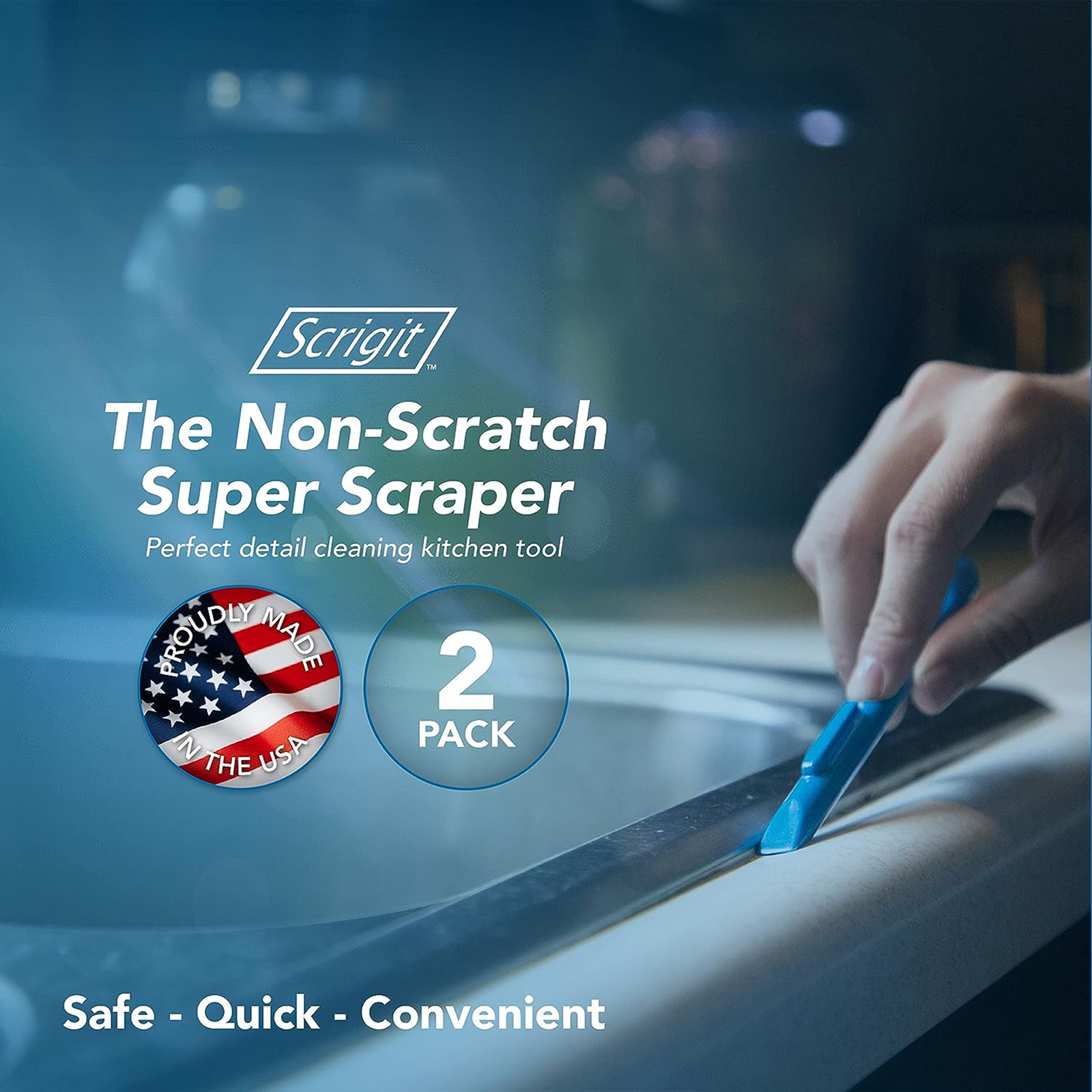 Scrigit Scraper No-Scratch Plastic Scraper Tool, 5-Pack Multi-Use Scraping Tool