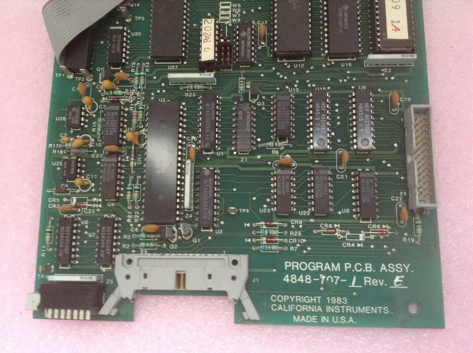 California Instruments 4848-707-1 Program PCB Assy Rev E