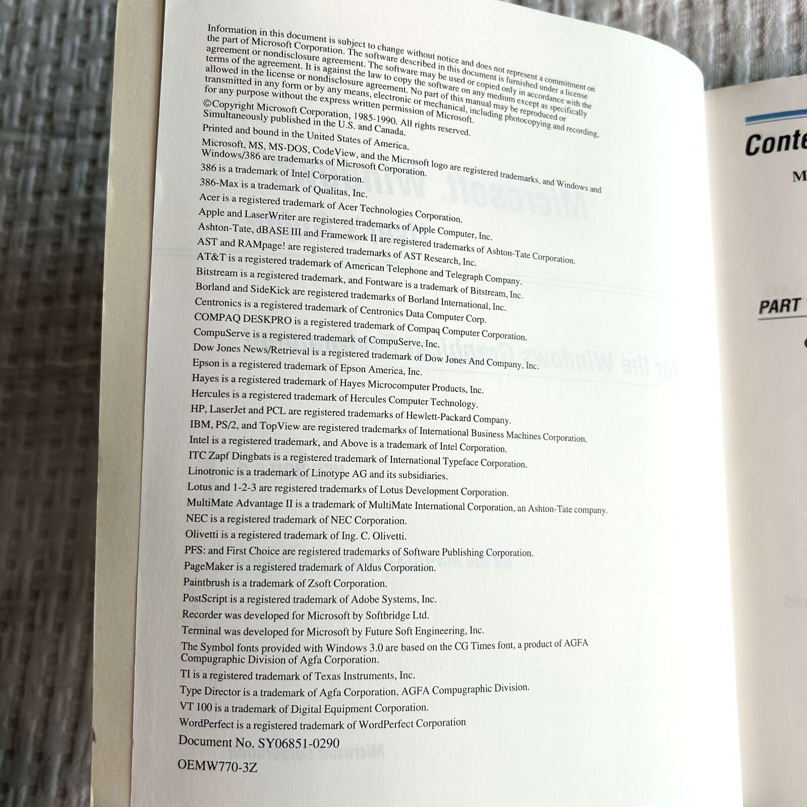 Microsoft Windows User's Guide Graphical Environment 1985 - 1990 v3.0 MS- DOS