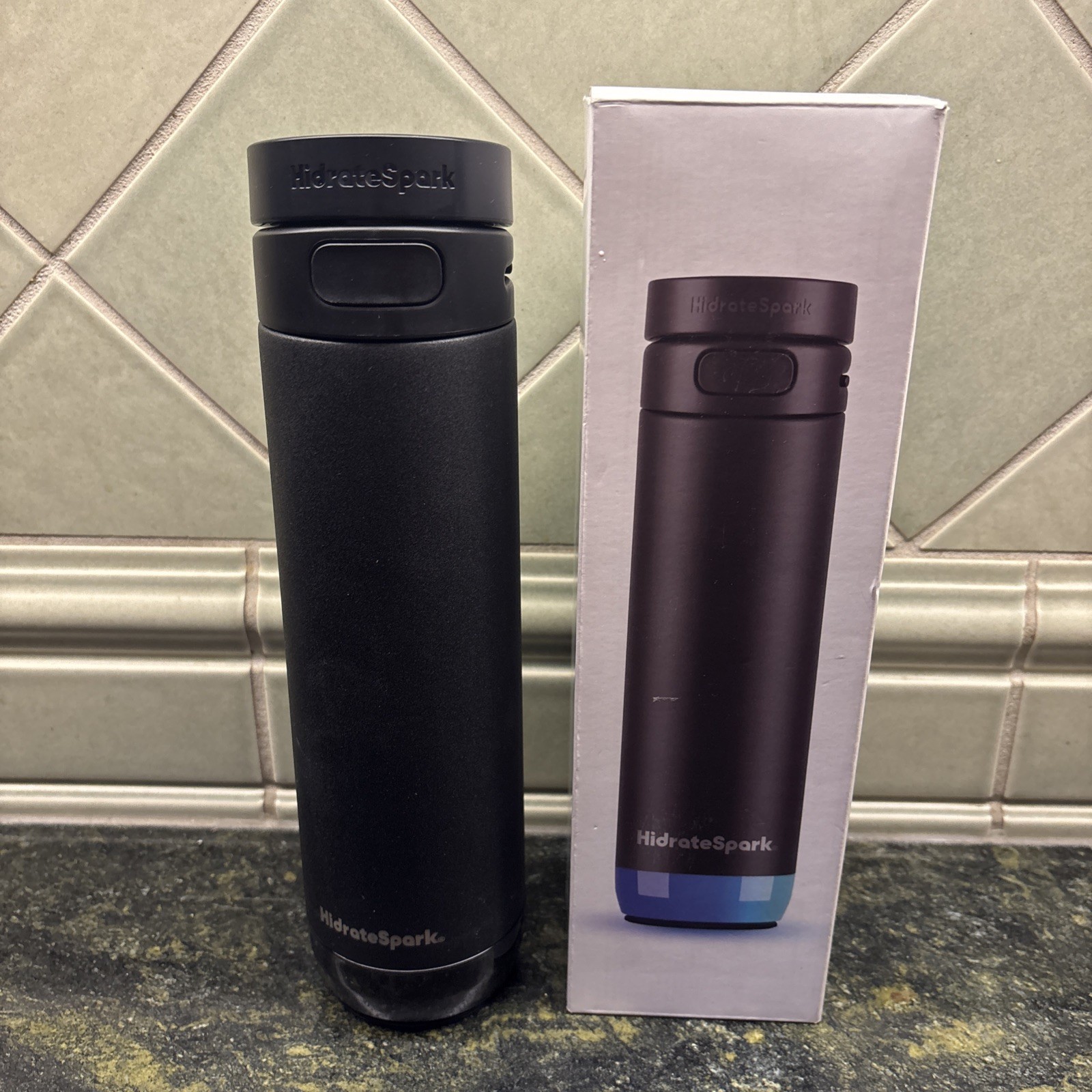 Hidrate Spark PRO 2 Black – Smart Hydration Bottle with Drink Reminders