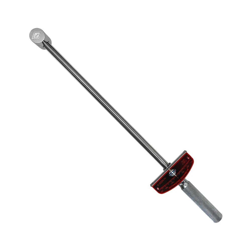 1/2 Inch Drive 20" Dual-Drive Beam Torque Wrench 0-300Nm/0.1kg Increments SAE/MM