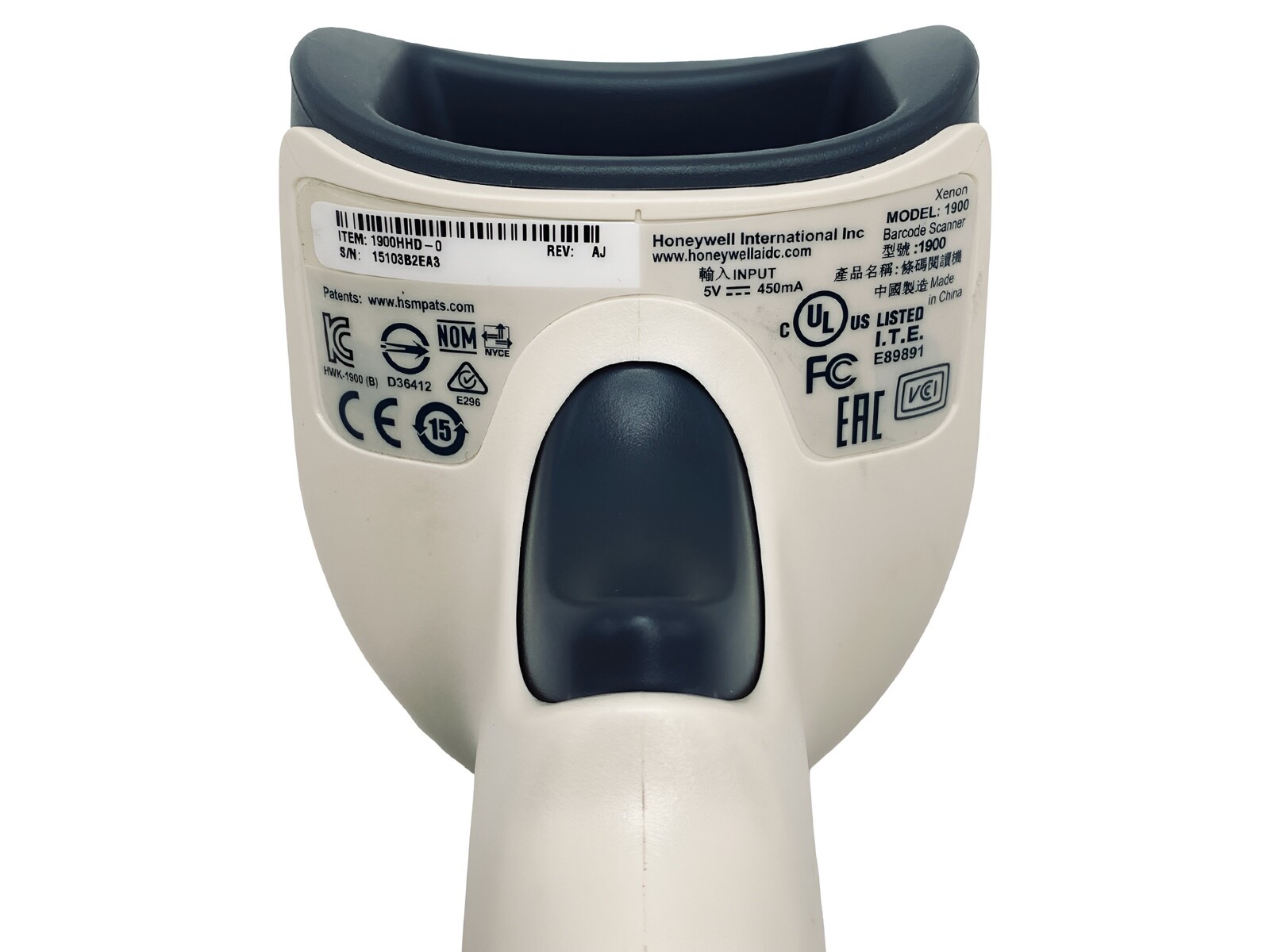 Honeywell Xenon 1900 Wired Barcode Scanner Reader 1900HHD-0 w/USB Cable GRADE A!