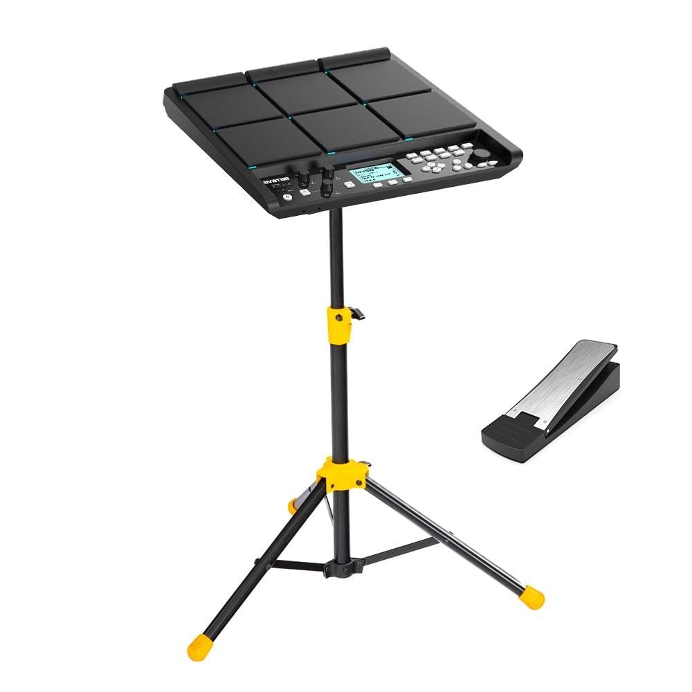 PD708 Sampler Pad with PPS-75 Mounting Stand and Footswitch Pedal