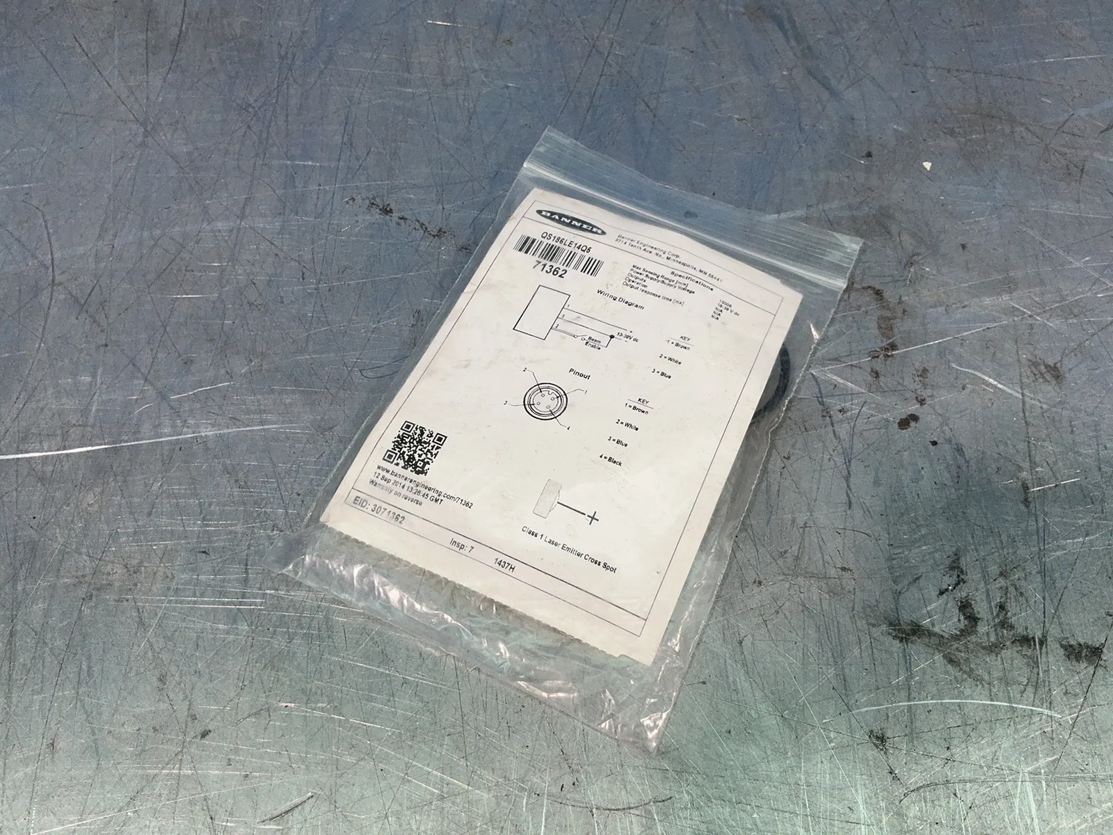 BANNER ELECTRIC SENSOR QS186LE14Q5