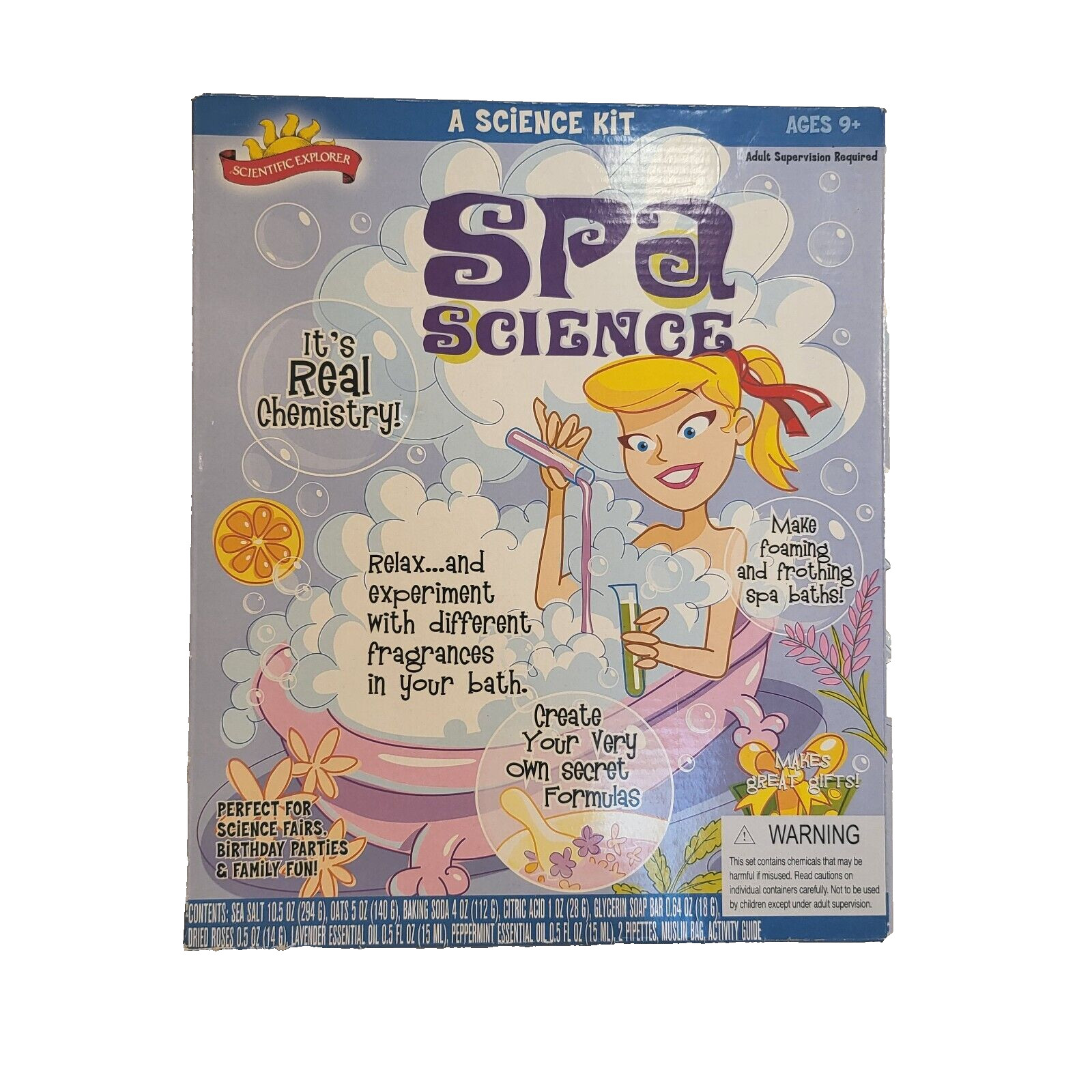 NEW SCIENTIFIC EXPLORER SPA BATH SCIENCE CHEMISTRY MADE FUN CRAFTS DIY