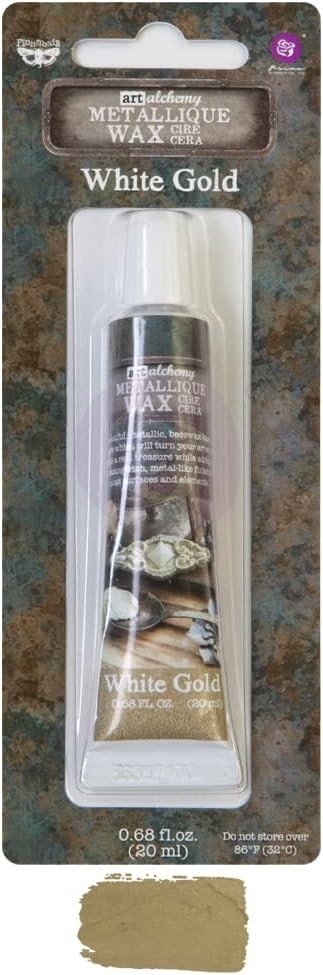 Prima Marketing 655350964016 Art Alchemy-Metallique Wax-White Gold