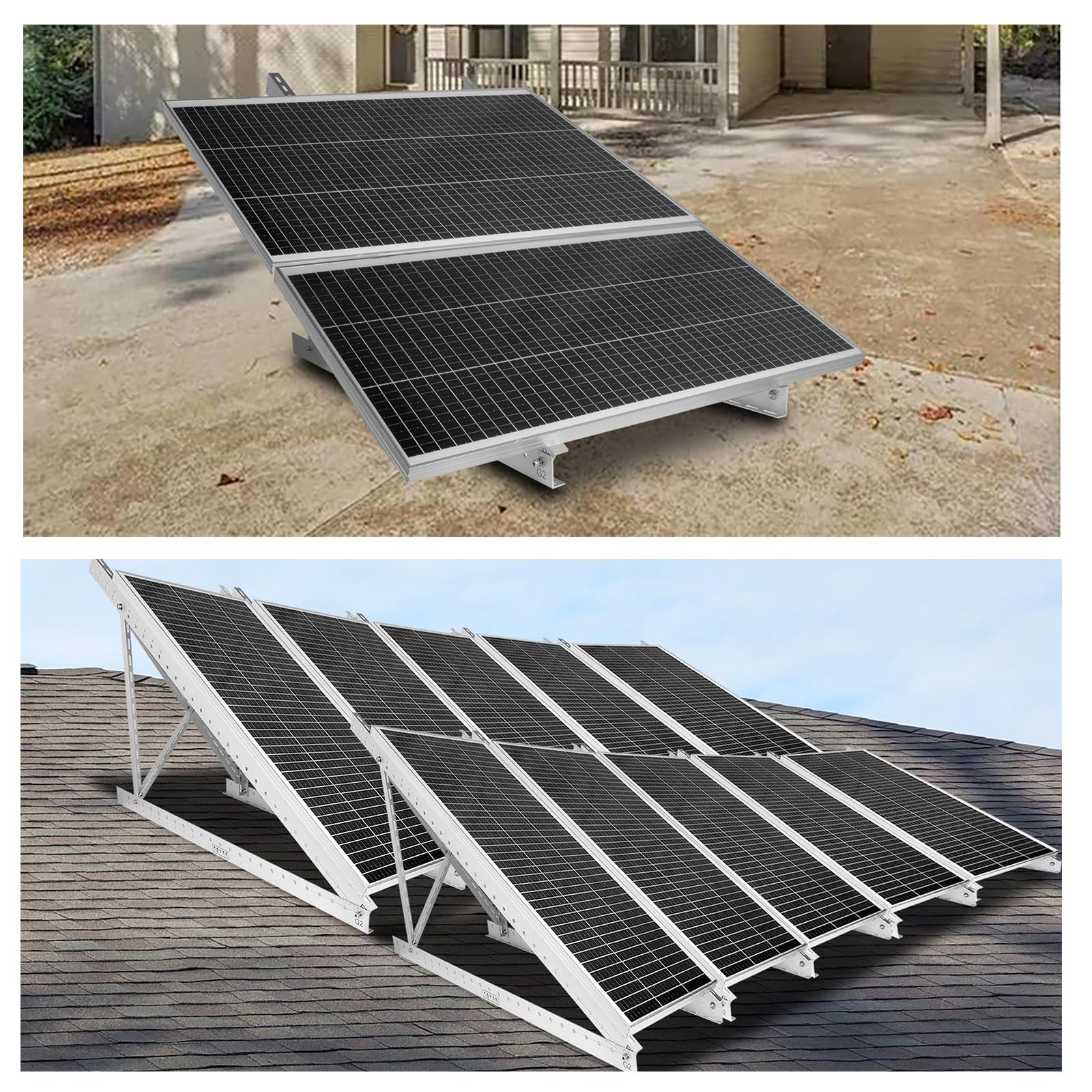 SOYAN 45" Solar Panel Mount Bracket 100-400 Watts Solar Panel Enhanced Cross