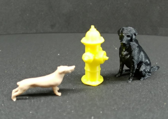 1:48 0 Scale "The Local Legends" Dog & Hydrant Set - Caesar & Sluggo Cindershops