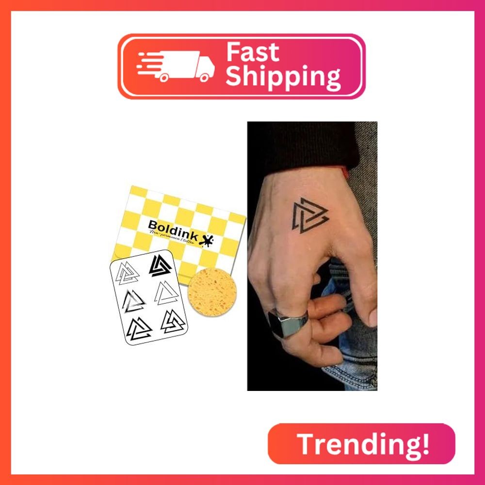 Boldink Semi-permanent Tattoos,Realistic Fake Tattoos,Last 7-15 Days,Waterproof