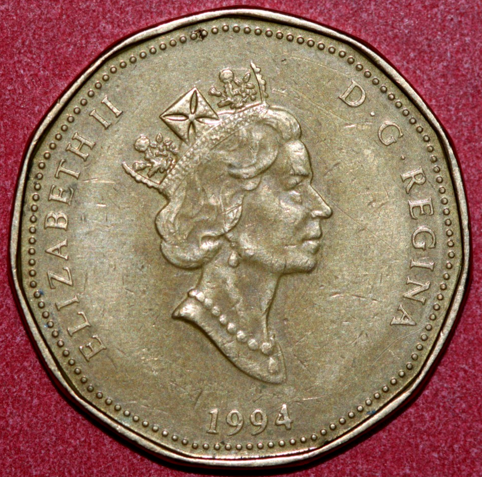 Canada 1994 Dollar Elizabeth II, War Memorial - 26.4mm