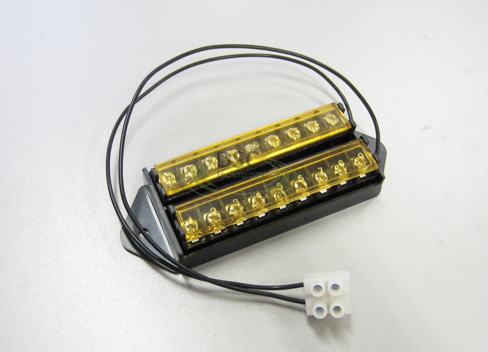 DSC-TB01, Splits 1 Input to 8 Out, 8 Way Terminal Block Bus Bar