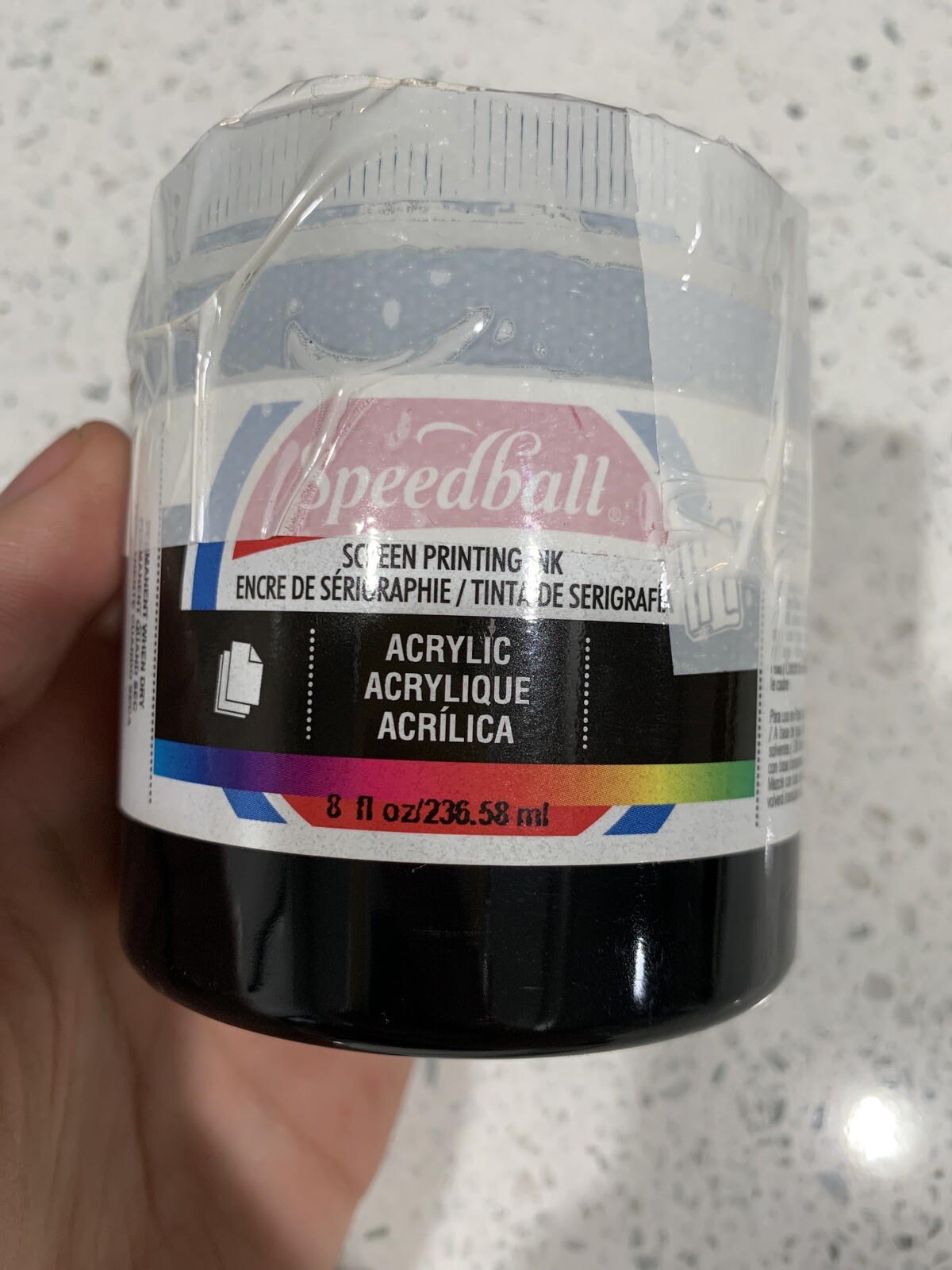 Speedball Art Products 4560 Fabric Screen Printing Ink, 8 Fl. oz, Black