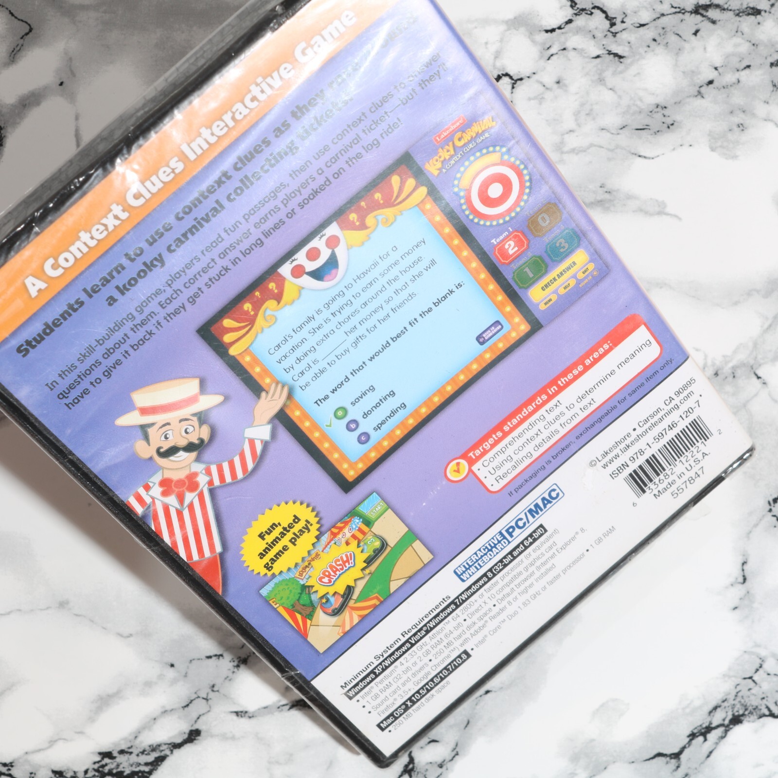 NEW - Kooky Carnival - A Context Clues Game (PC / Mac CD-ROM) -- (Please Read)