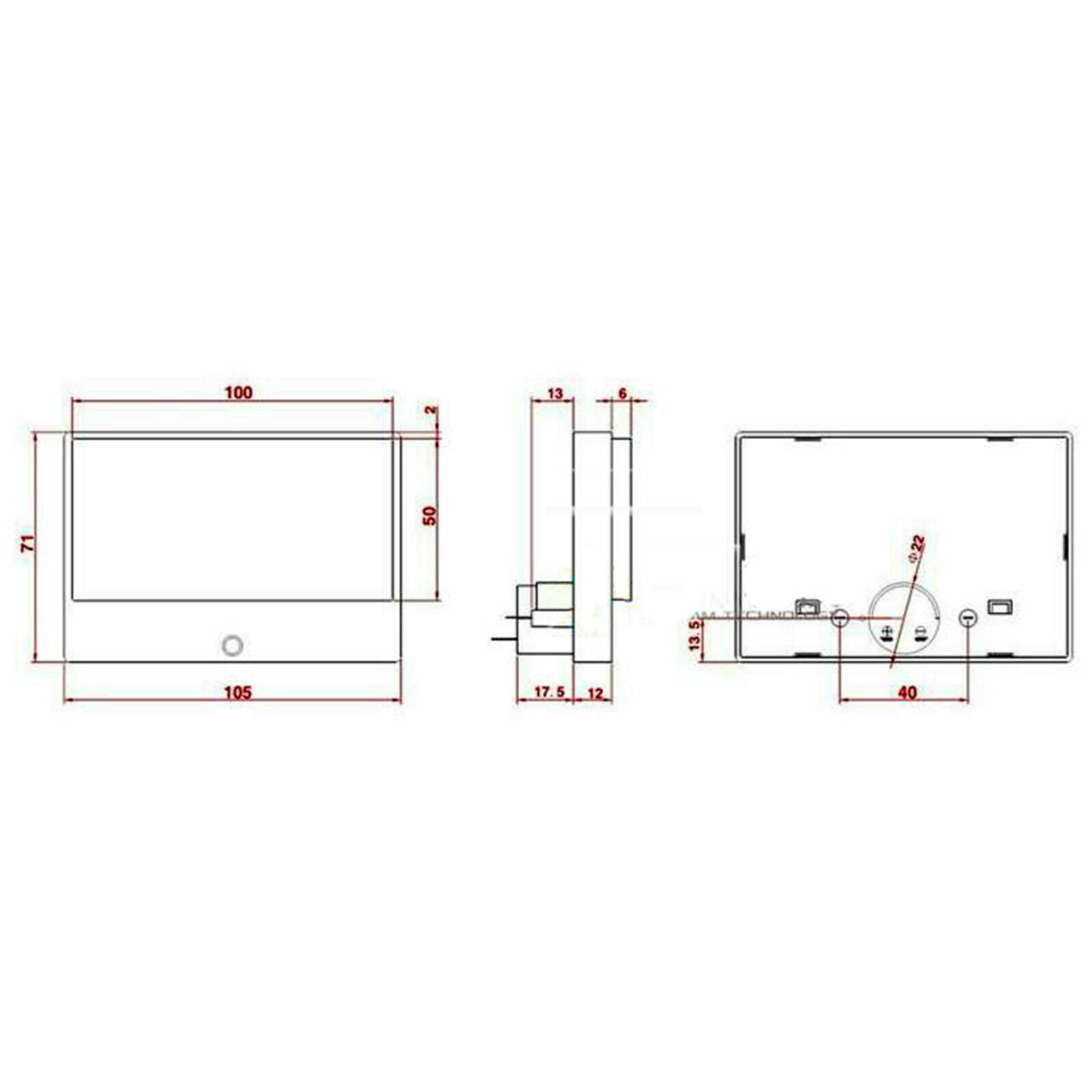 DB Level VU Panel Meter Header for HIFI Power Amplifier Blue Lake