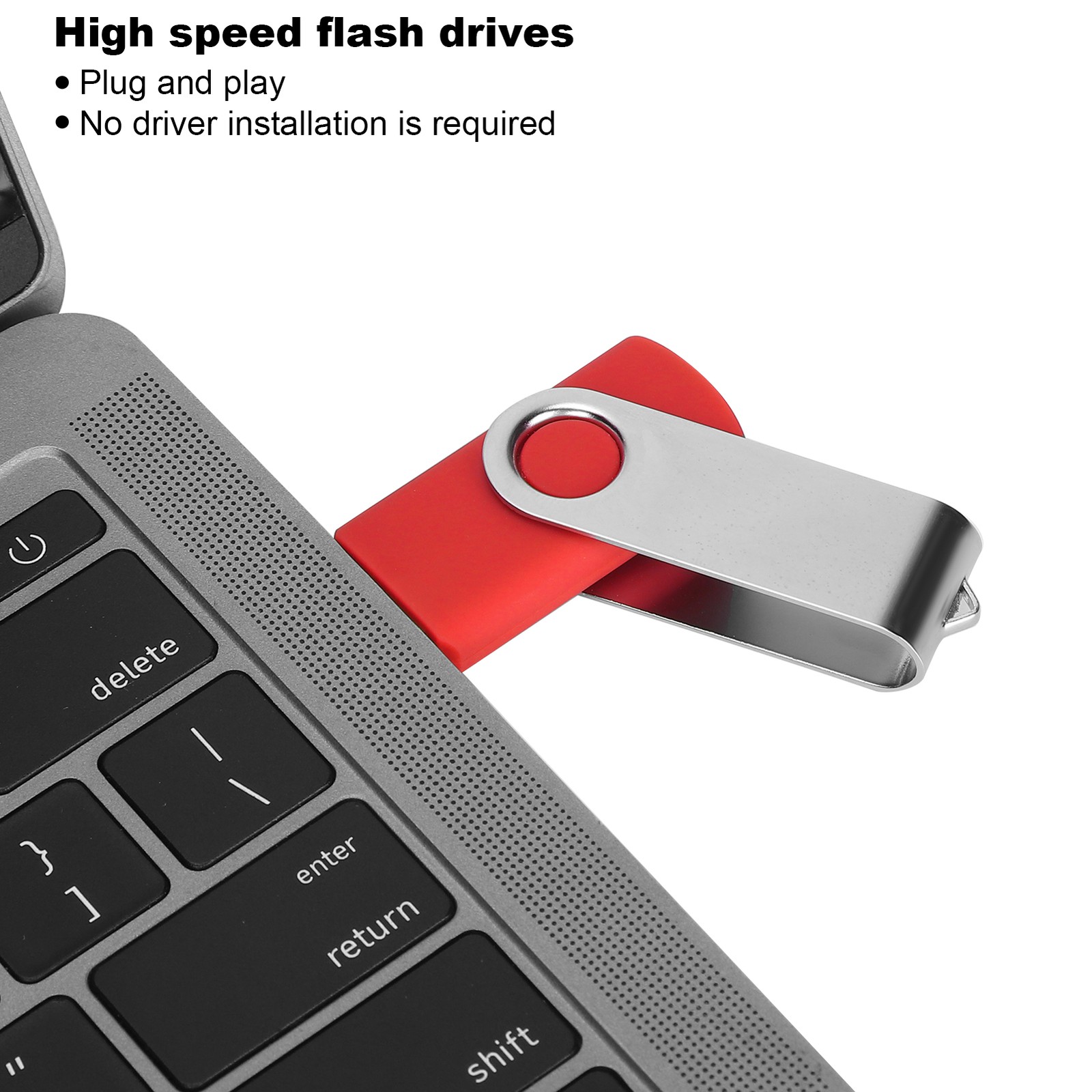 USB Flash Drive Candy Red Rotatable Storage For PC Tablet2GB