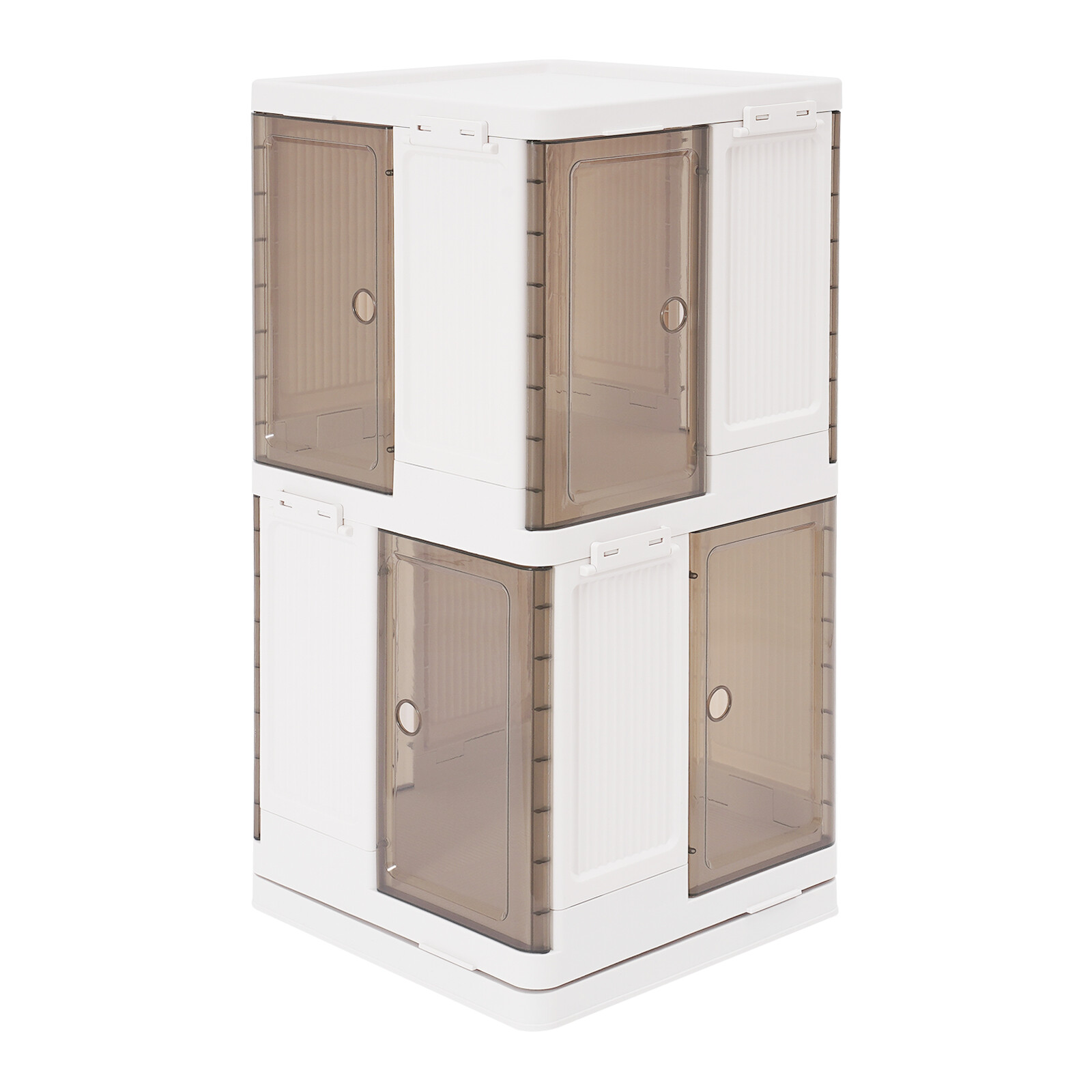 2-Tier Rotating Bookshelf, Book Storage Shelf, Floor Standing Rotating Bookcase