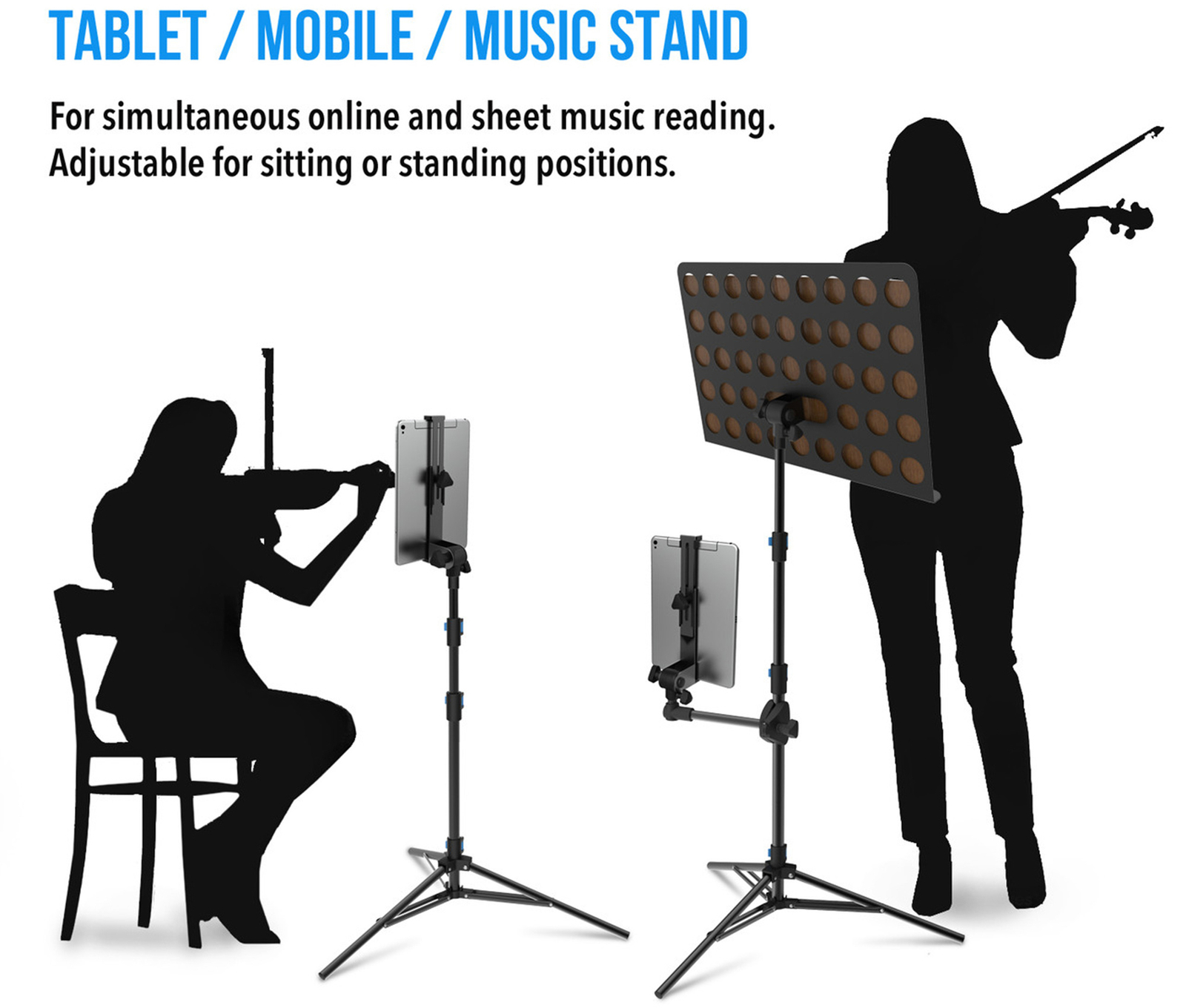 IA Stands ECT3 Sheet Music Tablet Tripod Stand